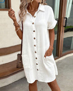 Laura Elevated Shirt Dress for Women Occasion Wear