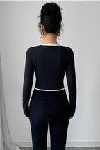 Ribbed Cropped Knit Top
