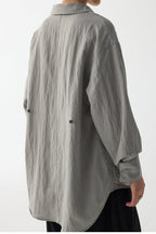 Draped V Neck Textured Blouse