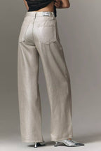 Pistola Tate High-Rise Bowed Wide-Leg Jeans