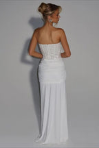 Deep Plunge Bodycon Mermaid Gown Prom Dress