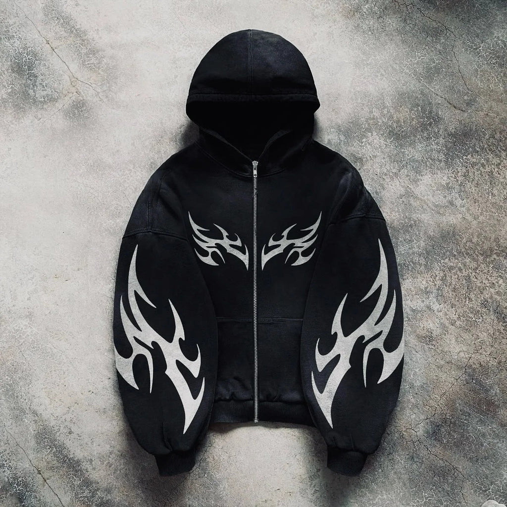 Retro Graphic Oversized Hoodie