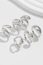 Geometric Cross Open Ring
