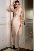 Elegant Satin Silk Dress