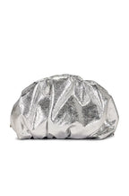 RUCHED clutch bag