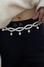 Exquisite Multi-layer Pearl Beaded Tassel Waist Necklace