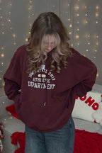 Christmas Vibe Maillard Tone Lazy Hoodie