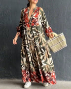 Raquel Timeless Loose Dress with Print Premium Wardrobe Essential