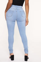 Slimming Stretch High Waist Skinny Jeans
