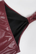 Solid Color Strapless Ruched Bodycon Tank Top