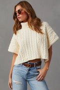 Oversized Turtleneck Pullover Sweater