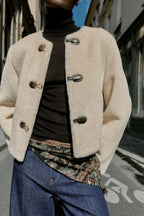 DOUBLE-FACED JACKET WITH TOGGLES