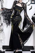 Asymmetrical Lace Gothic Dress