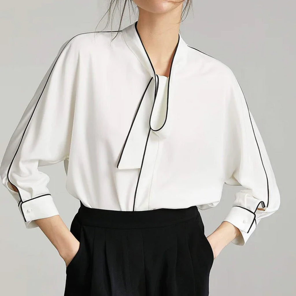 Bolt White Contrast Top