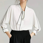 Bolt White Contrast Top