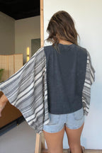 Mix Match Tee Washed Stripe（No Patch）