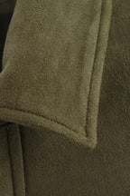 Suede Lapel Bomber Jacket