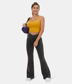 high waist flare jeans