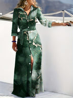 Verónica Chic Striped Maxi Dress Elevated Occasion Wear