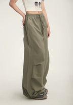 Balloon Drawstring Palazzo Pants