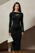 Elegant Backless Bodycon Work Dress