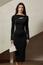 Elegant Backless Bodycon Work Dress