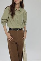 Elegant Button Down Long Sleeve Top