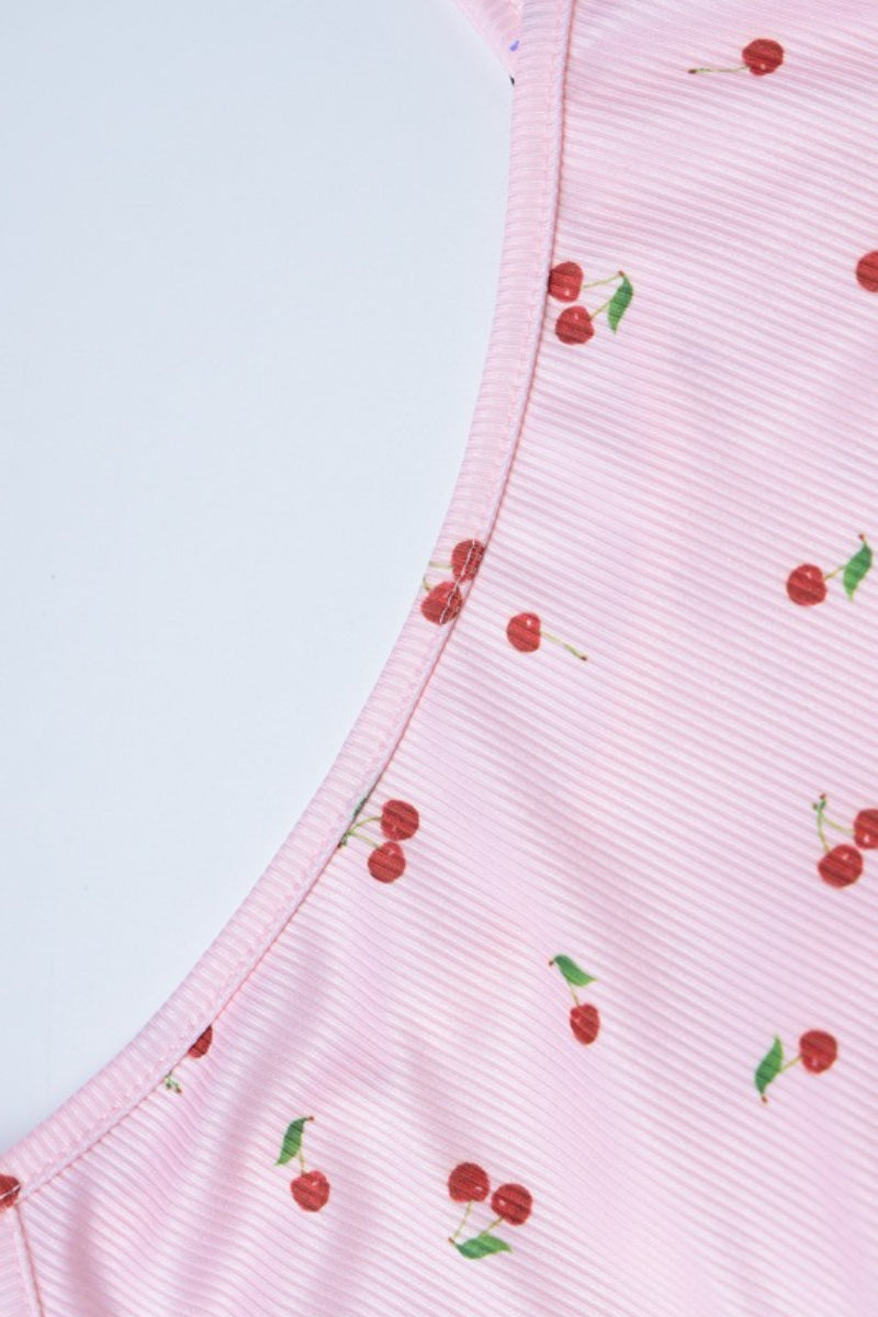 Strap Bodycon Slim Long Floral Dress