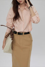 Elegant Button Down Long Sleeve Top