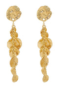 Light Luxury Metal Disc Pendant Earrings