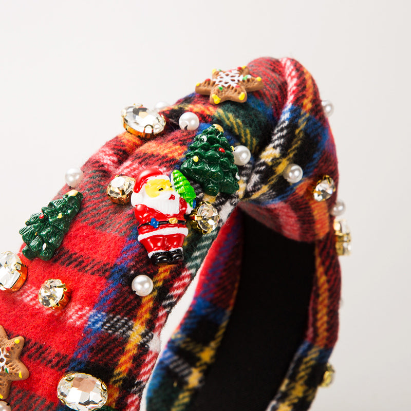 Christmas Velvet Pearl Headband