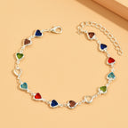 Heart Design Deluxe Chain Bracelet