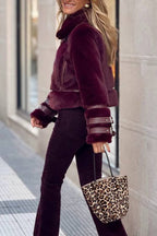 Short vintage fur coat