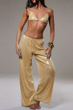 Oversize Sequin Loose Versatile Office Pants
