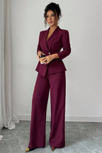 Long Sleeve Two Piece Blazer Pants Set
