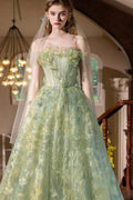 Forest Fairy Tulle Gown Prom Dress