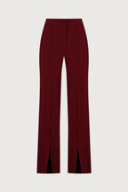 Vita Mesh Patchwork High Neck Wide Sleeve Bodysuit and High Rise Pocket Slit Pants Set