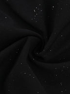 Gathered Sparkling One-Shoulder Long Sleeve Bodycon Party Dress