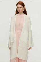 Longline Cable Knit Cardigan