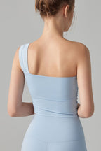 Romantic Single Shoulder Corset Bodycon Crop Top