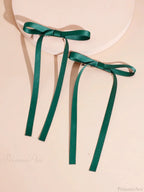 Fabric Ribbon Bow Top Clip Hair Accessory