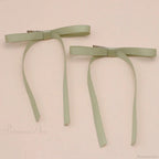 Fabric Ribbon Bow Top Clip Hair Accessory