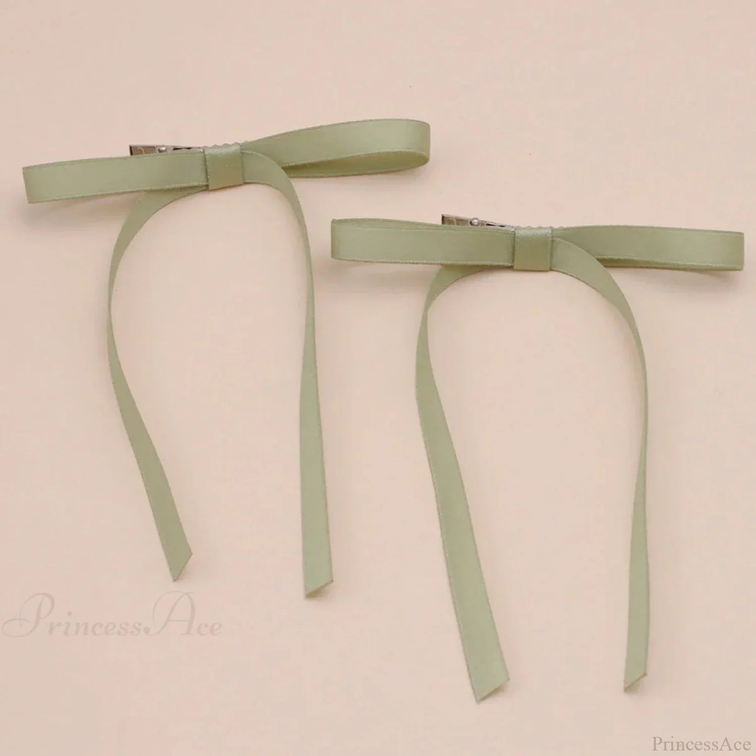 Fabric Ribbon Bow Top Clip Hair Accessory