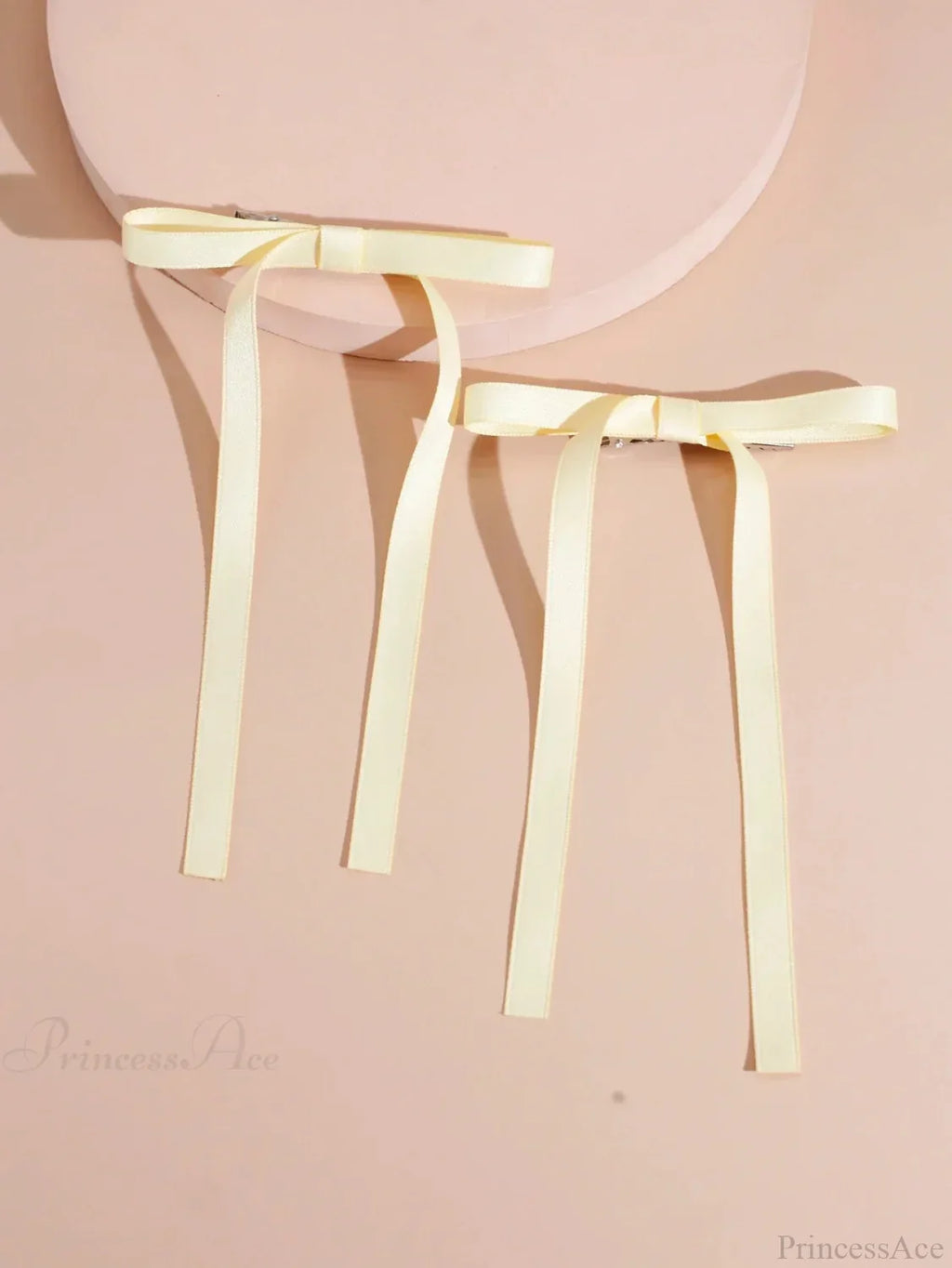 Fabric Ribbon Bow Top Clip Hair Accessory