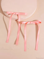 Fabric Ribbon Bow Top Clip Hair Accessory