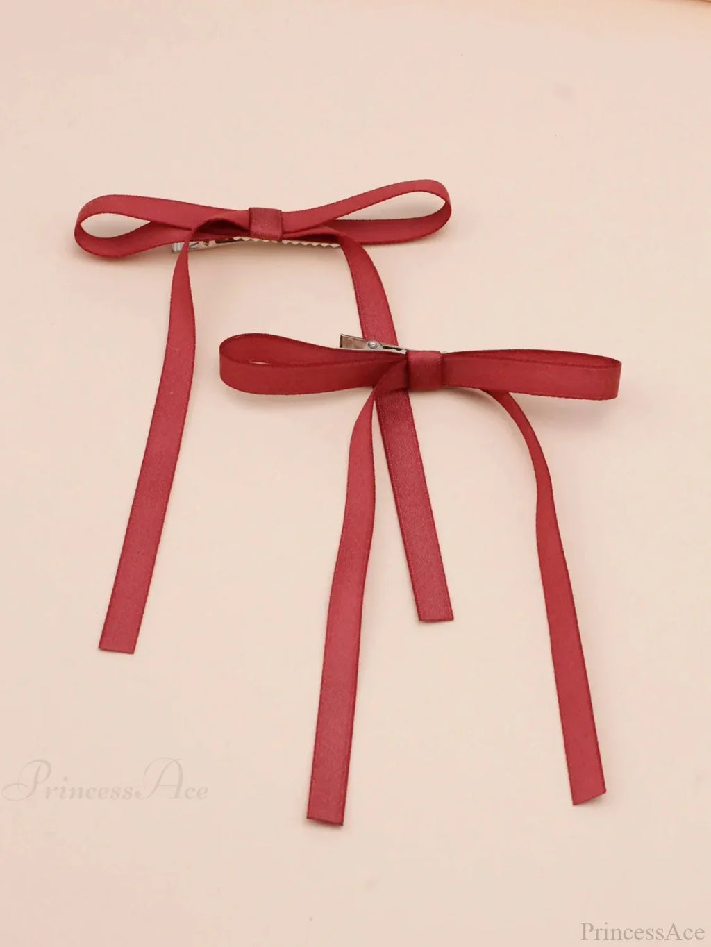 Fabric Ribbon Bow Top Clip Hair Accessory