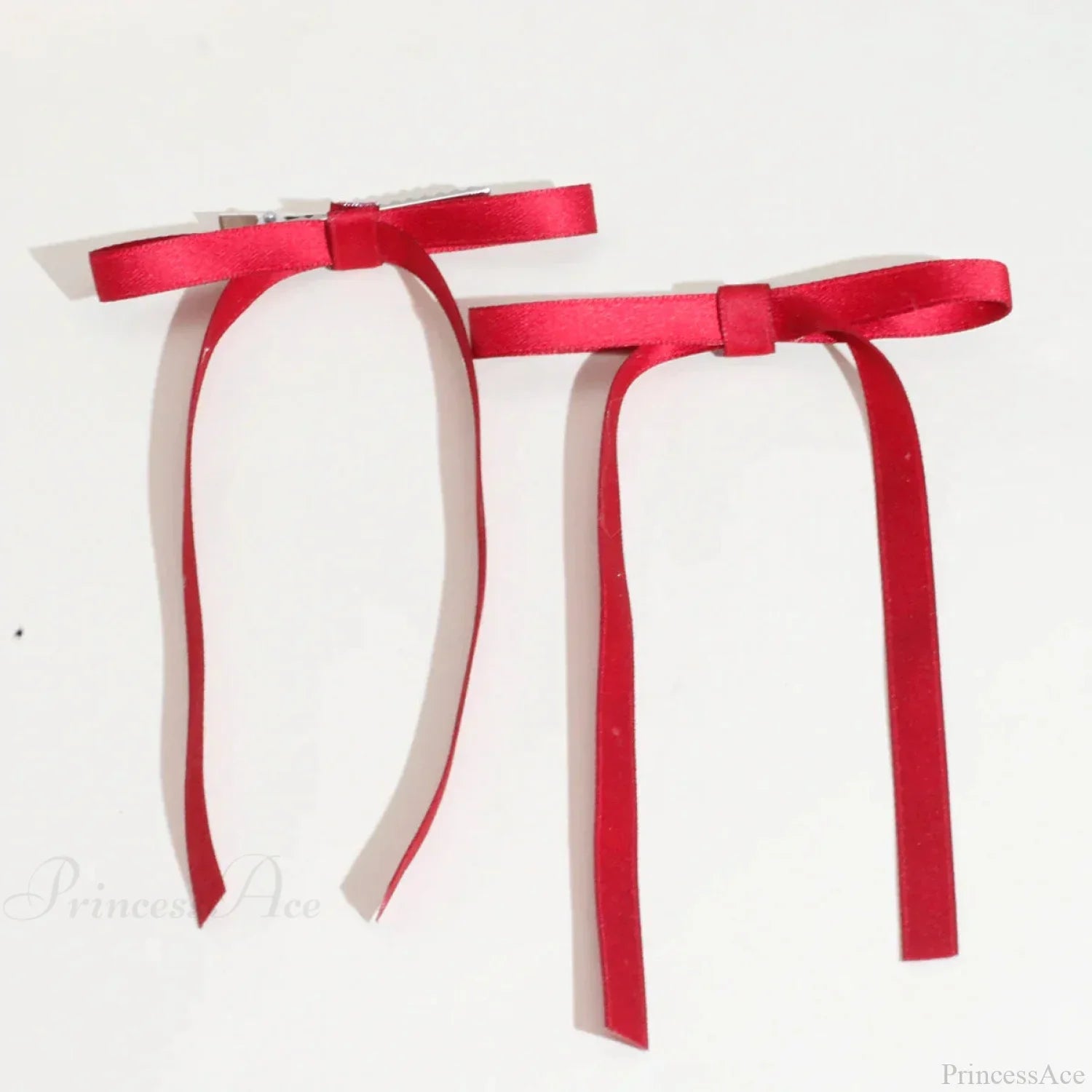 Fabric Ribbon Bow Top Clip Hair Accessory