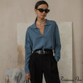 Fabulous Solid Color V Neck Classic Long Sleeve Sweater - Apricot