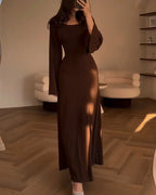 Gertrudis Boutique Dress with Long Sleeves Statement Occasion Edit
