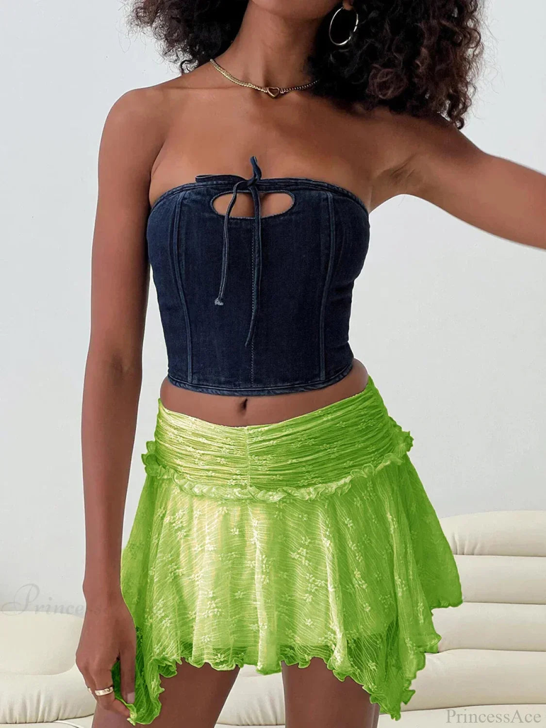 Fairy Grunge Layered Ruffle Skirt